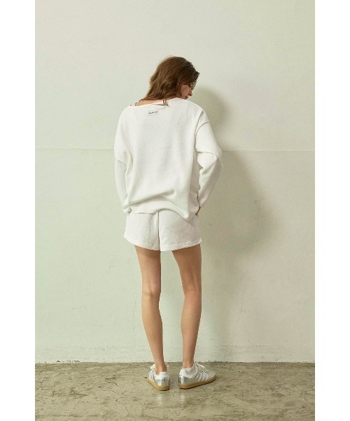ALEXIA STAM(アリシアスタン)の「Waffle Shorts /ワッフルショートパンツ(その他パンツ・レディース・ホワイト/チャコールグレー/グレー・M/S)」の12枚目の写真