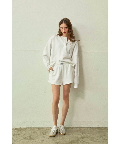 ALEXIA STAM(アリシアスタン)の「Waffle Shorts /ワッフルショートパンツ(その他パンツ・レディース・ホワイト/チャコールグレー/グレー・M/S)」の14枚目の写真