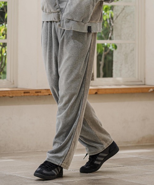 CAMBIO（カンビオ）の「mp15391-Cut Velour Corduroy Easy Pants イージーパンツ(PF-262-013)（その他パンツ・メンズ・グレー/ブラック・L/M）」の2枚目の写真
