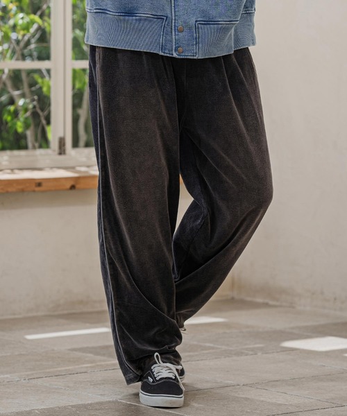 CAMBIO（カンビオ）の「mp15391-Cut Velour Corduroy Easy Pants イージーパンツ(PF-262-013)（その他パンツ・メンズ・グレー/ブラック・L/M）」の9枚目の写真