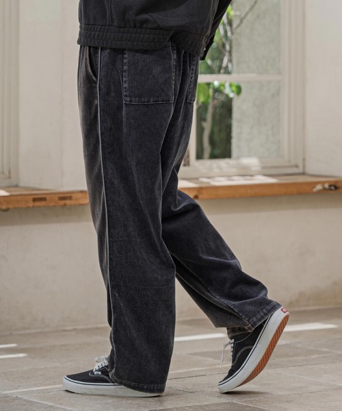 CAMBIO（カンビオ）の「mp15391-Cut Velour Corduroy Easy Pants イージーパンツ(PF-262-013)（その他パンツ・メンズ・グレー/ブラック・L/M）」の11枚目の写真