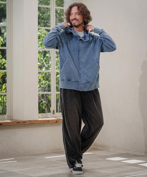 CAMBIO（カンビオ）の「mp15391-Cut Velour Corduroy Easy Pants イージーパンツ(PF-262-013)（その他パンツ・メンズ・グレー/ブラック・L/M）」の13枚目の写真