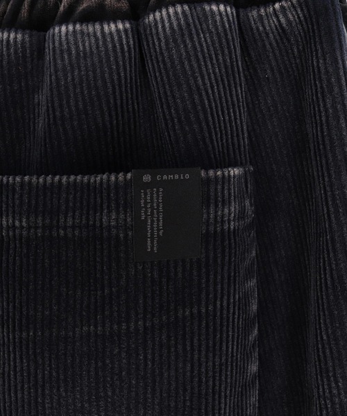 CAMBIO（カンビオ）の「mp15391-Cut Velour Corduroy Easy Pants イージーパンツ(PF-262-013)（その他パンツ・メンズ・グレー/ブラック・L/M）」の7枚目の写真