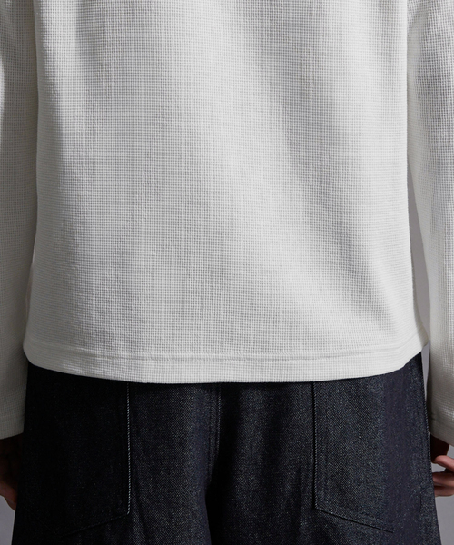 Loose/ルース(ルース)の「アソートUネックサーマルロンT(Tシャツ/カットソー・メンズ・グレー系/ブラック/オフホワイト/ワイン/杢グレー/ホワイト系・L/S/M)」の10枚目の写真
