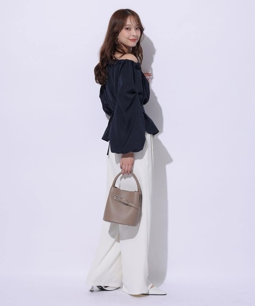 Mystrada（マイストラーダ）の「リラックスパンツ（その他パンツ・レディース・ブラック/オフホワイト/モカ・38/36）」の15枚目の写真
