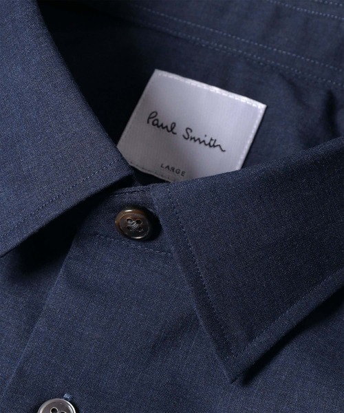 Paul Smith（ポールスミス）の「ソリッド レギュラーカラー ドレスシャツ / 263262 MD800PN（ビジネスシャツ・メンズ・ネイビー・X-LARGE/LARGE/MEDIUM/SMALL）」の3枚目の写真