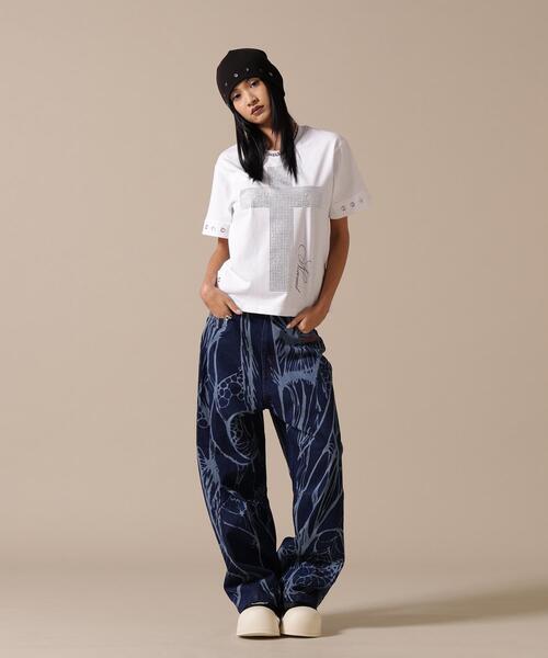 L.H.P(エルエイチピー)の「NoRemid/ノーリミッド/LHP別注Leather Pattern Denim Pants(デニムパンツ・レディース・ブラック/その他4・S/M/L)」の9枚目の写真