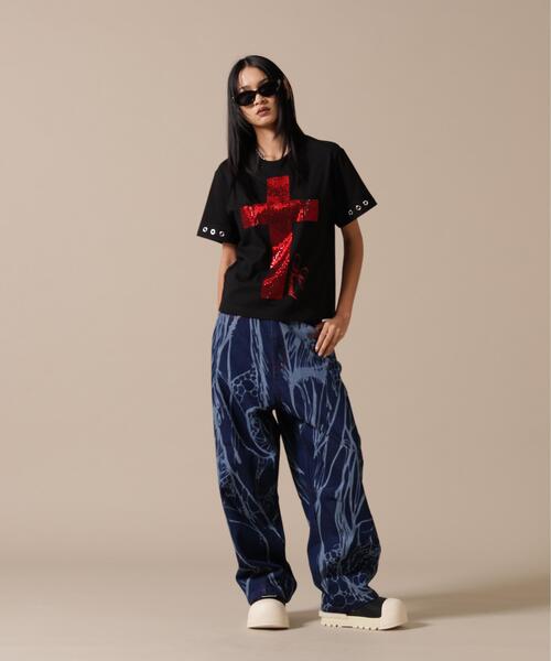 L.H.P(エルエイチピー)の「NoRemid/ノーリミッド/LHP別注Leather Pattern Denim Pants(デニムパンツ・レディース・ブラック/その他4・S/M/L)」の12枚目の写真