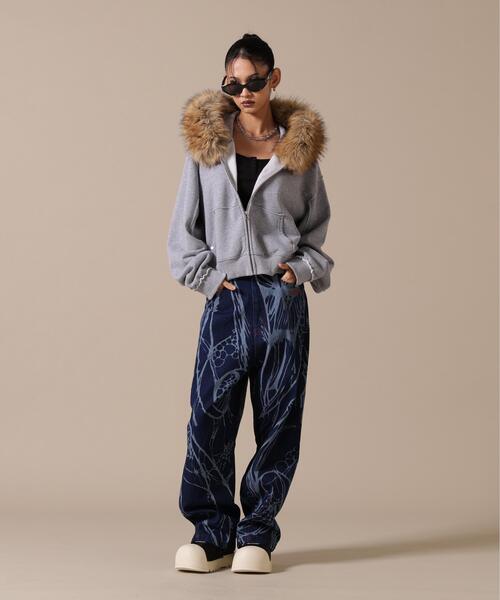 L.H.P(エルエイチピー)の「NoRemid/ノーリミッド/LHP別注Leather Pattern Denim Pants(デニムパンツ・レディース・ブラック/その他4・S/M/L)」の13枚目の写真