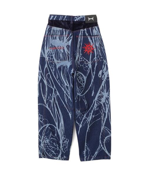 L.H.P(エルエイチピー)の「NoRemid/ノーリミッド/LHP別注Leather Pattern Denim Pants(デニムパンツ・レディース・ブラック/その他4・S/M/L)」の15枚目の写真