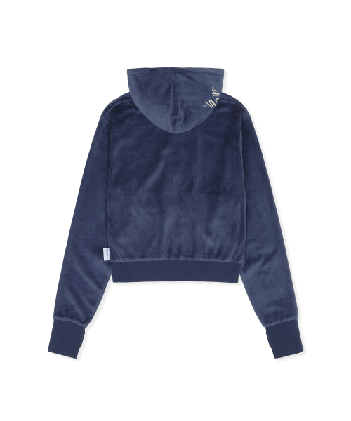 RuNaKi'Hu'（ルナキフ）の「WXJ037 ホワリ VELUA セミクロップドフーディージップアップ（ネイビー）（パーカー・レディース・その他・1/2）」の6枚目の写真