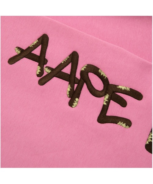 AAPE BY A BATHING APE（エーエイプバイアベイシングエイプ）の「AAPE BUTTON SWEAT HOODIE（パーカー・メンズ・ブラック/ライトピンク・LARGE/SMALL/X-LARGE/MEDIUM）」の8枚目の写真