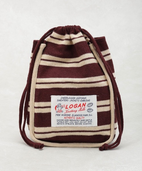 earth music&ecology（アースミュージックアンドエコロジー）の「LOGANニットバッグ（ハンドバッグ・レディース・ブラウン/グリーン・FREE）」の4枚目の写真