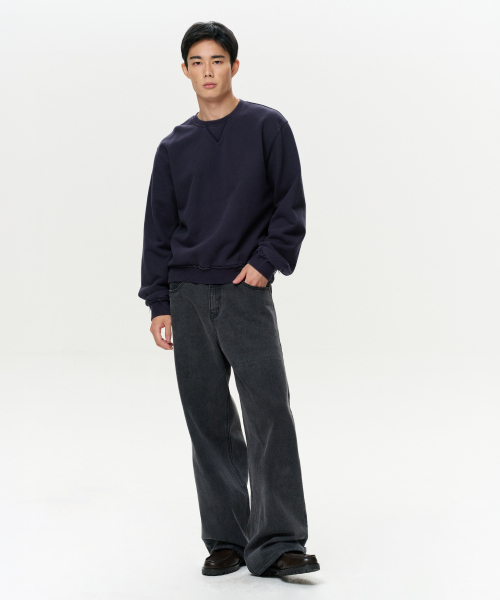ERA(エラ)の「ユニセックス ERA ローエッジ スウェットシャツ - ネイビー(スウェット・レディース・その他・SMALL/MEDIUM/LARGE)」の10枚目の写真