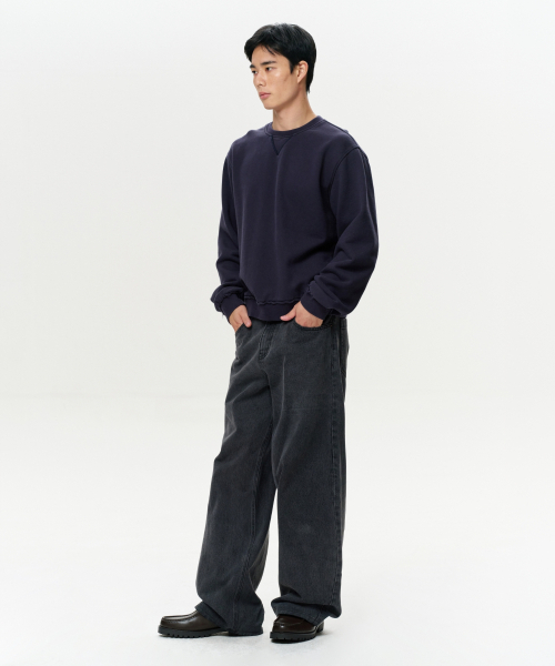 ERA(エラ)の「ユニセックス ERA ローエッジ スウェットシャツ - ネイビー(スウェット・レディース・その他・SMALL/MEDIUM/LARGE)」の11枚目の写真