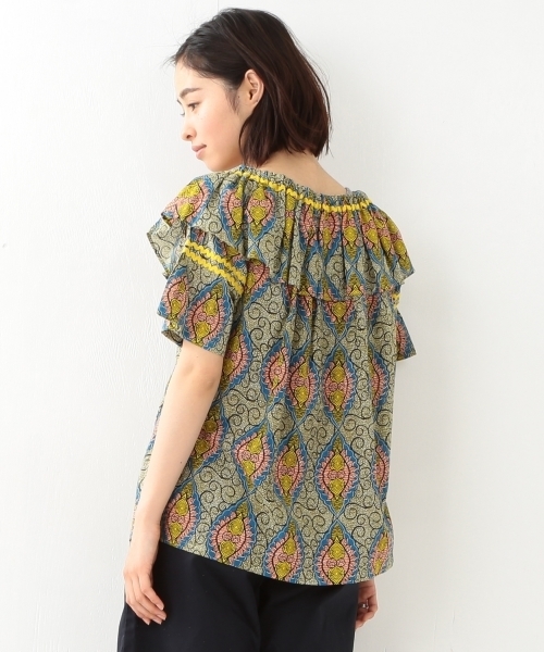 BEAMS BOY(ビームスボーイ)の「OZ CREATION / バティック スモック(シャツ/ブラウス・レディース・グリーン/ブルー・ONE SIZE)」の11枚目の写真