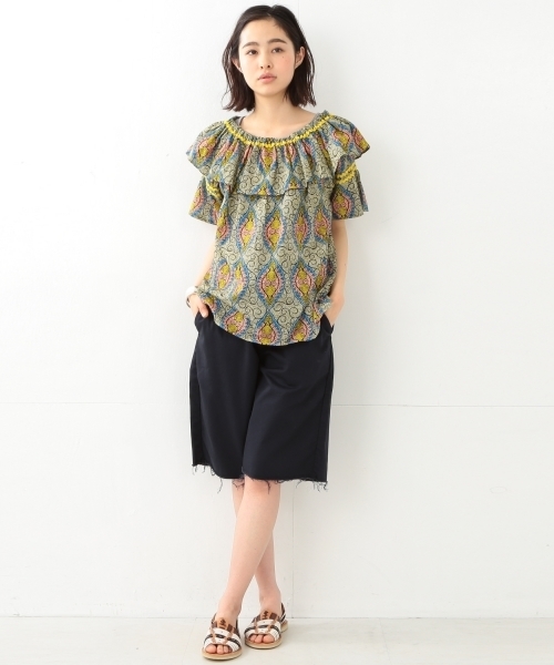 BEAMS BOY(ビームスボーイ)の「OZ CREATION / バティック スモック(シャツ/ブラウス・レディース・グリーン/ブルー・ONE SIZE)」の12枚目の写真