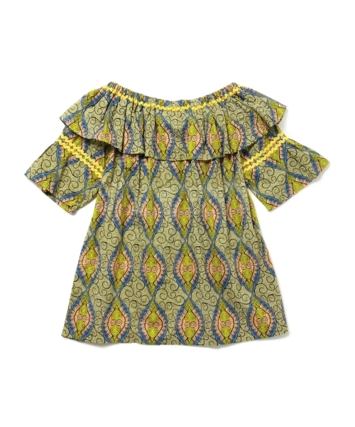 BEAMS BOY(ビームスボーイ)の「OZ CREATION / バティック スモック(シャツ/ブラウス・レディース・グリーン/ブルー・ONE SIZE)」の17枚目の写真