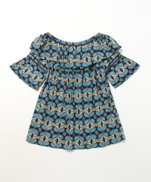 BEAMS BOY(ビームスボーイ)の「OZ CREATION / バティック スモック(シャツ/ブラウス・レディース・グリーン/ブルー・ONE SIZE)」の13枚目の写真