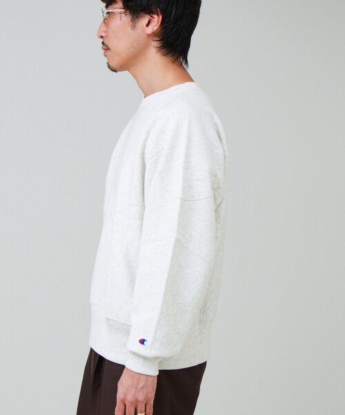 Champion(チャンピオン)の「【Champion】REVERSE WEAVE CREW NECK SWEATSHIRT(スウェット・メンズ・ライトグレー/ブラック・L/M)」の6枚目の写真