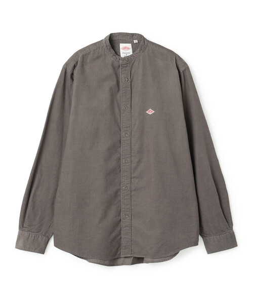 DANTON(ダントン)の「Men's Corduroy Band Collar Shirt(シャツ/ブラウス・メンズ・ベージュ/グレー/チャコール/オリーブ・44/42/38/40)」の2枚目の写真