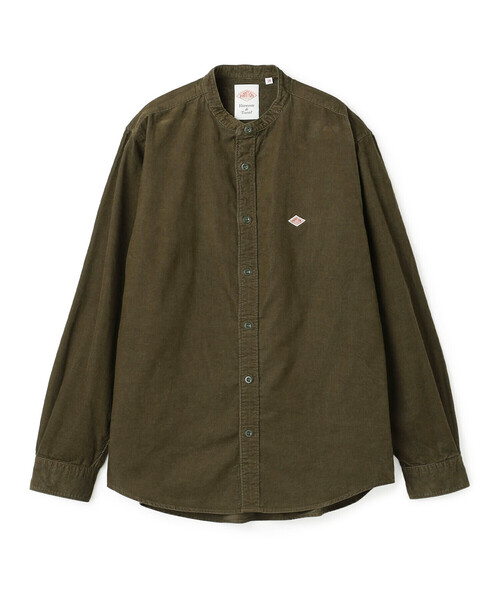 DANTON(ダントン)の「Men's Corduroy Band Collar Shirt(シャツ/ブラウス・メンズ・ベージュ/グレー/チャコール/オリーブ・44/42/38/40)」の4枚目の写真