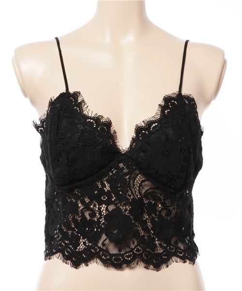 MOUSSY(マウジー)の「LACE BUSTIER J(キャミソール・レディース・ブラック/オフホワイト・1/2)」の6枚目の写真