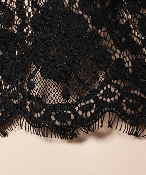 MOUSSY(マウジー)の「LACE BUSTIER J(キャミソール・レディース・ブラック/オフホワイト・1/2)」の5枚目の写真