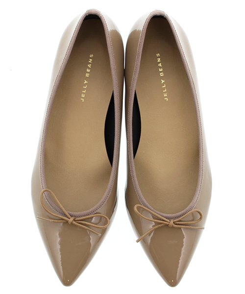 JELLY BEANS（ジェリービーンズ）の「【Made in Japan】【WEB限定】ポインテッドバレエシューズ(103-1125)JELLY BEANS(ジェリービーンズ)（バレエシューズ・レディース・ベージュ/ブラック/パイソン/レッド/ライトベージュ/シルバー/チェリーレッド/ピンクベージュ/ナチュラル/レオパード/パープル/ダークブラウン/アンティークシルバー/マルチ/アイボリー/ベージュ系その他/ブラック系その他/ミックスグレー/オフホワイト/ライトブラウン/ブラックミックス/ベージュ×ブラック/チェック/ブラック系1/ベージュ系その他2・22.5/24/23/23.5/24.5/25/21.5/22/25.5）」の11枚目の写真