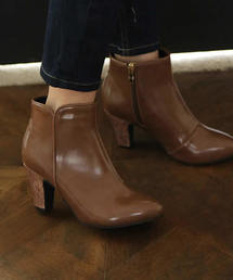SESTO | シンプルすっきりシルエットのショートブーツ(ブーツ)