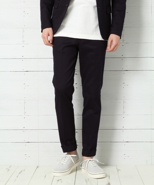 GLOBAL WORK(グローバルワーク)の「ストレッチスリムトラウザー/734027(その他パンツ・メンズ・カーキ/ベージュ/ネイビー/グレー/インディゴブルー・SMALL/LARGE/MEDIUM/X-LARGE)」の4枚目の写真