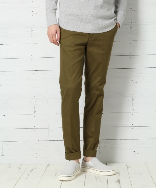 GLOBAL WORK(グローバルワーク)の「ストレッチスリムトラウザー/734027(その他パンツ・メンズ・カーキ/ベージュ/ネイビー/グレー/インディゴブルー・SMALL/LARGE/MEDIUM/X-LARGE)」の3枚目の写真
