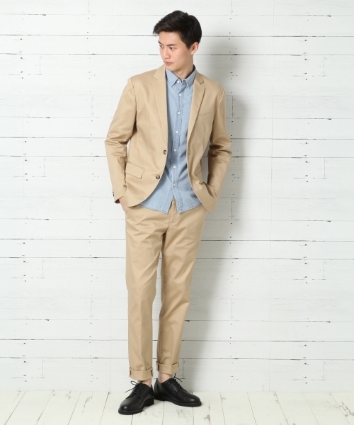 GLOBAL WORK(グローバルワーク)の「ストレッチスリムトラウザー/734027(その他パンツ・メンズ・カーキ/ベージュ/ネイビー/グレー/インディゴブルー・SMALL/LARGE/MEDIUM/X-LARGE)」の6枚目の写真