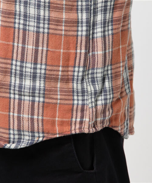 TMT（ティーエムティー）の「DOUBLE GAUZE CHECK WESTERN SHIRTS（シャツ/ブラウス・メンズ・オレンジ/レッド・LARGE/MEDIUM/X-LARGE/SMALL）」の16枚目の写真