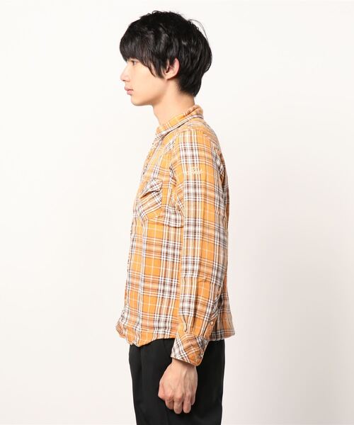 TMT（ティーエムティー）の「DOUBLE GAUZE CHECK WESTERN SHIRTS（シャツ/ブラウス・メンズ・オレンジ/レッド・LARGE/MEDIUM/X-LARGE/SMALL）」の20枚目の写真