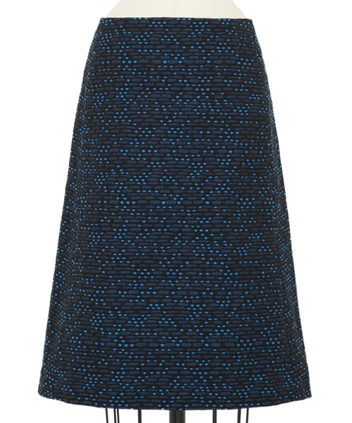Drawer（ドゥロワー）の「Drawer BLK*BLUEスカート（スカート）」 - WEAR