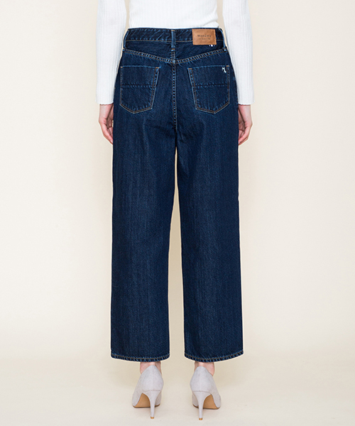 Moname（モナーム）の「■Moname ワイドデニムパンツ WIDE PANTS(ワイドパンツ)/41162003（デニムパンツ・レディース・インディゴブルー・23inch/24inch/25inch/26inch）」の17枚目の写真