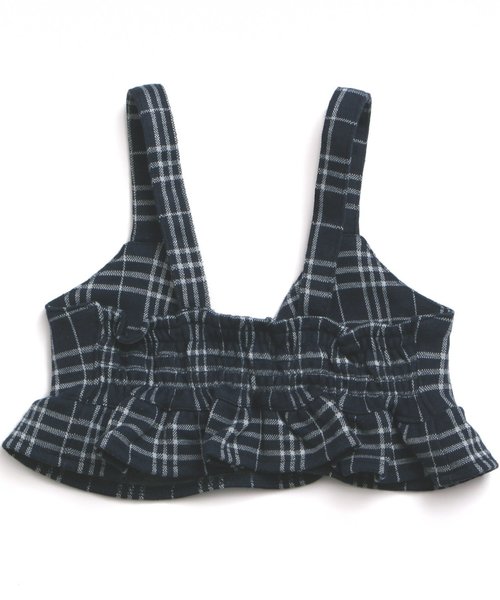 apres les cours(アプレレクール)の「ビスチェ付きカバーオール(ロンパース・キッズ・ブルー/グレー・70/80)」の3枚目の写真