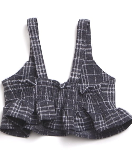 apres les cours(アプレレクール)の「ビスチェ付きカバーオール(ロンパース・キッズ・ブルー/グレー・70/80)」の6枚目の写真