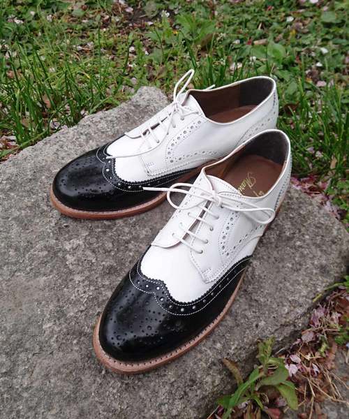 Marie-Louise（マリ－・ルイ－ズ）の「【Marie-Louise/マリールイーズ】ウィングチップシューズ/#MLS-46L（ドレスシューズ・レディース・ホワイト/ブラック/ブラウン/ホワイト×ネイビー/ネイビー/ホワイト×ブラック/ホワイト系その他/ホワイト×シルバー/ボルドー/オリーブ/ダークブラウン/オフホワイト・38/39/36/37）」の5枚目の写真