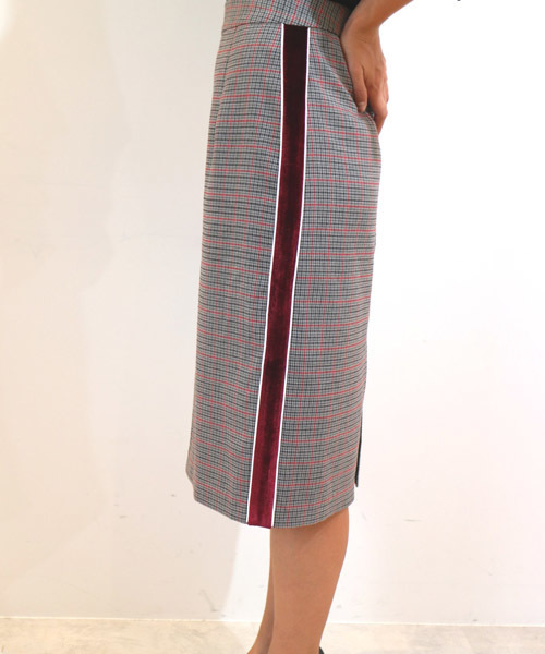 FREE'S MART（フリーズマート）の「◆サイドラインチェックペンシルスカート（スカート・レディース・グレー系その他/ホワイト系その他・MEDIUM/SMALL）」の16枚目の写真