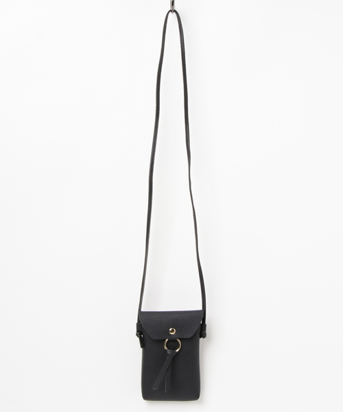 Fun & Daily（ファンアンドデイリー）の「F&D : リングレザー・イージーショルダー（ショルダーバッグ・レディース・ブラック/グレー・FREE）」の7枚目の写真