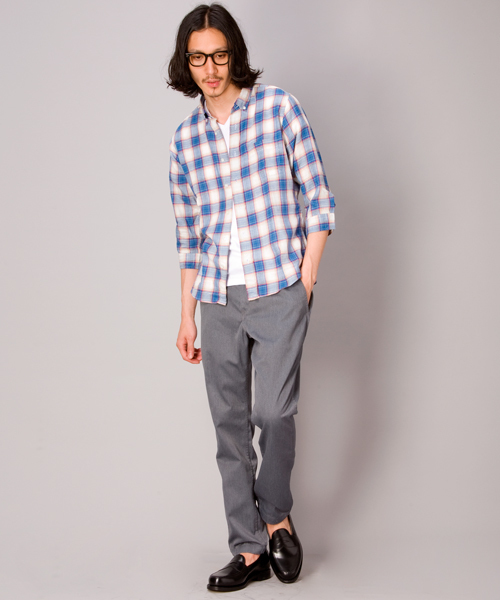 BEAUTY&YOUTH UNITED ARROWS（ビューティーアンドユースユナイテッドアローズ）の「BY ∴ チノ ノープリーツ テーパードパンツ◇§（チノパンツ・メンズ・ブラック/グレー/ブラウン/ベージュ/ターコイズブルー/ネイビー・SMALL/MEDIUM/LARGE/X-LARGE）」の14枚目の写真