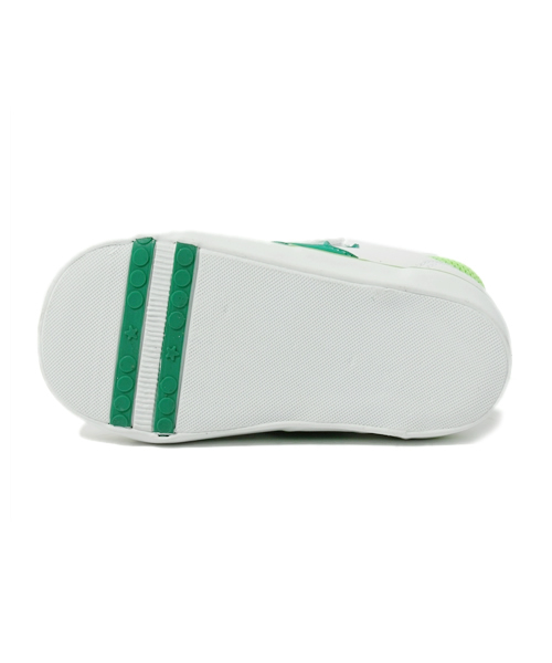 CONVERSE（コンバース）の「MINI P-L 2/ミニ P-L 2（スニーカー・キッズ・ホワイト系その他/ホワイト×グリーン・12cm/12.5cm/13cm/13.5㎝/14cm/14.5㎝/15cm）」の4枚目の写真