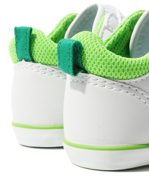 CONVERSE（コンバース）の「MINI P-L 2/ミニ P-L 2（スニーカー・キッズ・ホワイト系その他/ホワイト×グリーン・12cm/12.5cm/13cm/13.5㎝/14cm/14.5㎝/15cm）」の9枚目の写真