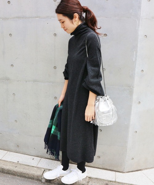 IENA（イエナ）の「Chess ハイネックワンピース◆（ワンピース・レディース・グレー/グレー系その他/ナチュラル・FREE）」の20枚目の写真