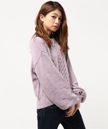 earth music&ecology | ・ポップコーンモールニットプルオーバー(ニット/セーター)