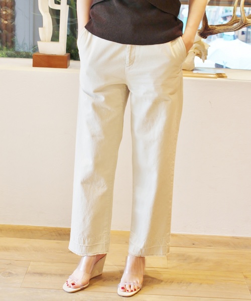 plage（プラージュ）の「コットンワッシャークロップドパンツ  