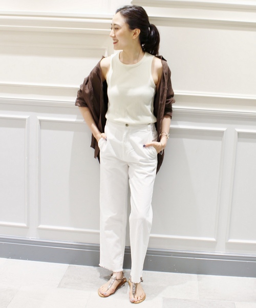 plage（プラージュ）の「コットンワッシャークロップドパンツ  