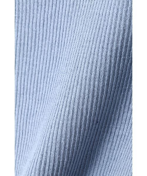 NATURAL BEAUTY BASIC（ナチュラルビューティーベーシック）の「◆ファインゲージリブ七分袖ニット（ニット/セーター・レディース・ブラック/ネイビー/ブルー/ホワイト系その他/グレー/レッド・MEDIUM）」の20枚目の写真